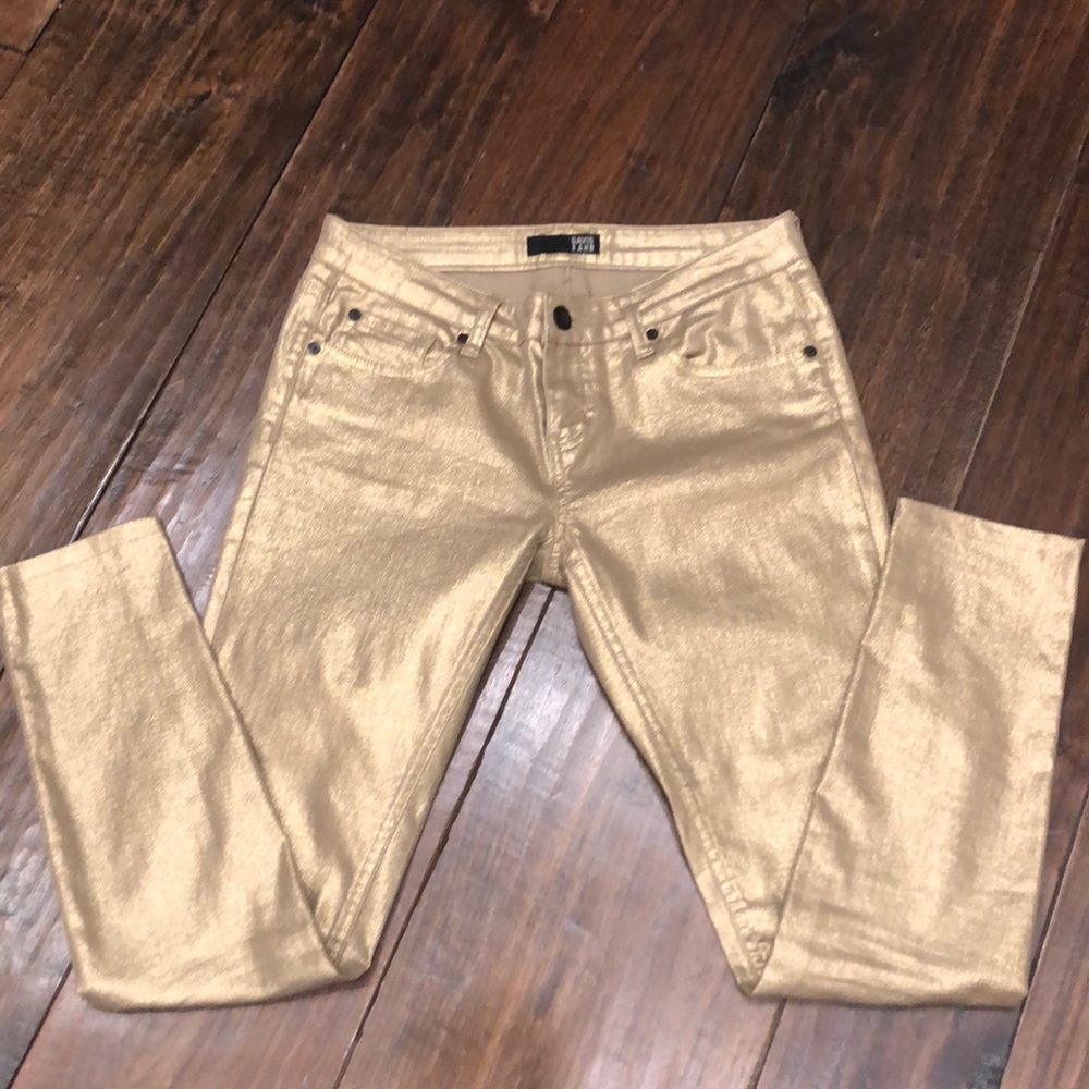 David Kahn Gold Jeans